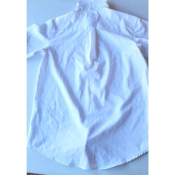 Nautica Boys White Short Sleeve Button Down Dress Shirt 10/12 - Picture 5 of 5
